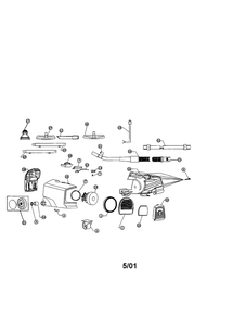 Part Location Diagram of 3200122600 Dirt Devil 11In. Floor Nozzle 3 Hp